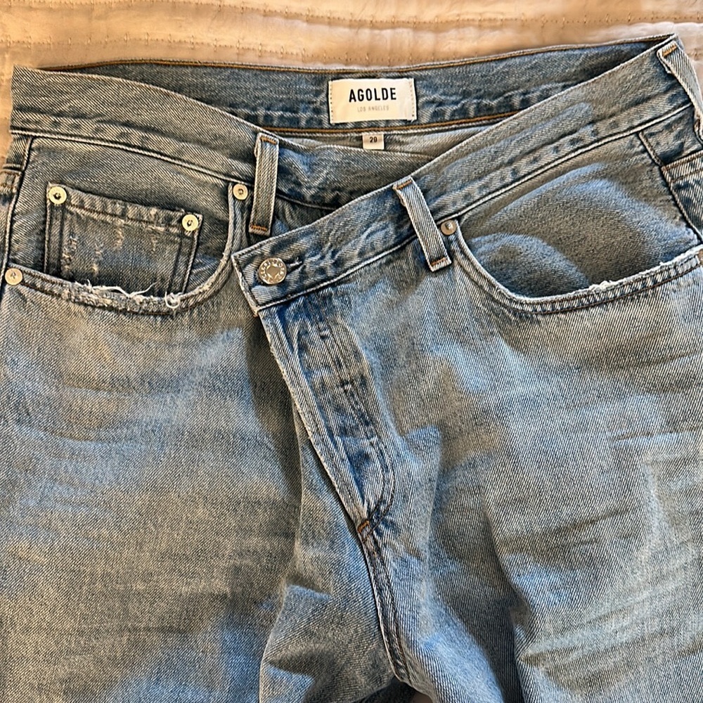 Agolde Upsized Criss Cross Jeans